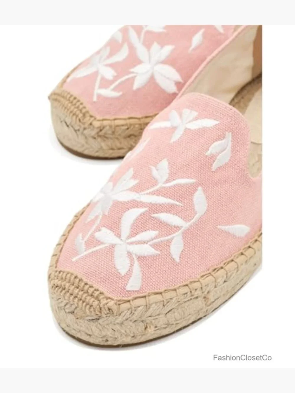 Wild Petals Smoking Platform Espadrille - Cotton Loafer Flats